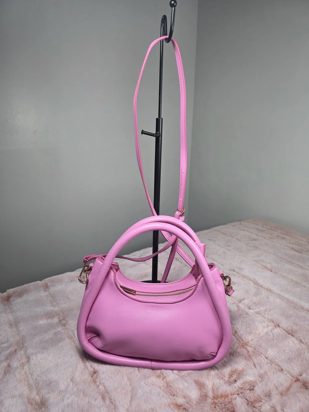 a new day Pink Curved Top-Handle Shoulder Bag